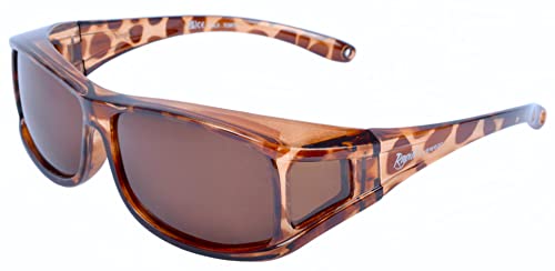 Rapid Eyewear Womens Polarised Over Glasses: Ladies Sunglasses That Fit Over Specs. Tortoiseshell