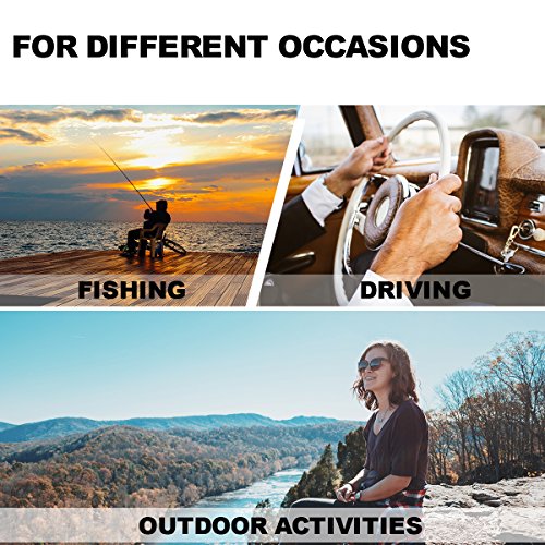 TJUTR Photochromic Polarized Sunglasses Unisex for Driving, Classic Retro Round Eyewear UV Protection (Leopard Frame/Photochromic Lens)