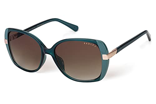 RADLEY MORWENNA Women's Sunglasses 107 Gloss Crystal Green/Brown Gradient, 57/17/140