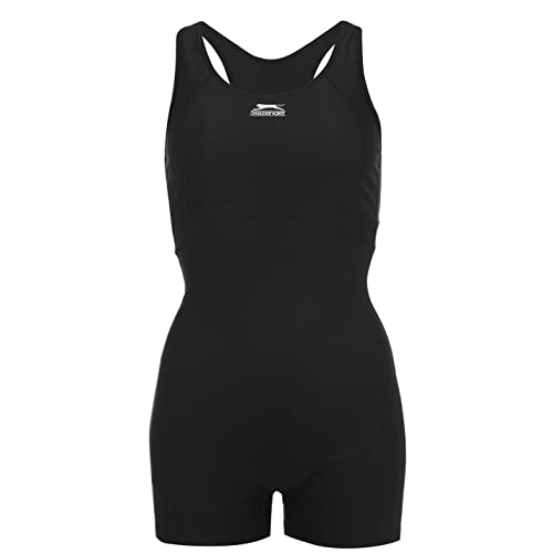 Slazenger Womens Boyleg Swimsuit Black M