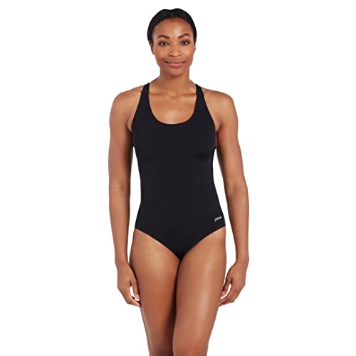 Zoggs Women's Cottesloe Flyback Swimwear,Black, 34