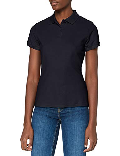 FRUIT OF THE LOOM Women's Premium Polo Shirt, Deep Navy, M UK