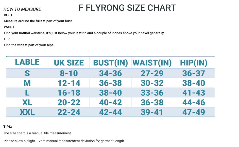 FLYRONG Swimming Consume for Women V Neck One Piece Tummy Control Swimsuits for Women Swimwear, M (UK12-14), Black