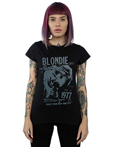 Absolute Cult Blondie Women's Tour 1977 Chest T-Shirt Black Medium