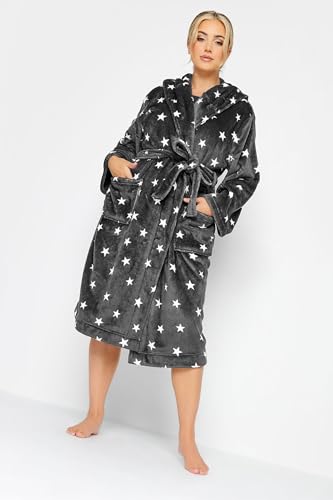Yours Curve Star Print Dressing Gown - Women's - Plus Size Curve