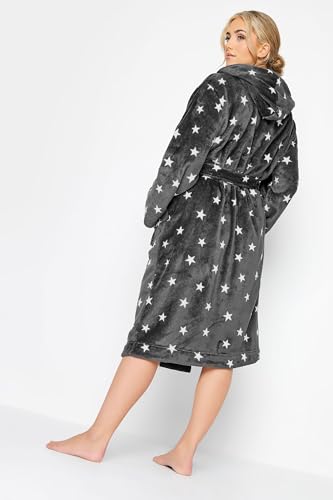 Yours Curve Star Print Dressing Gown - Women's - Plus Size Curve