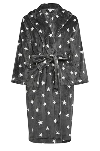 Yours Curve Star Print Dressing Gown - Women's - Plus Size Curve