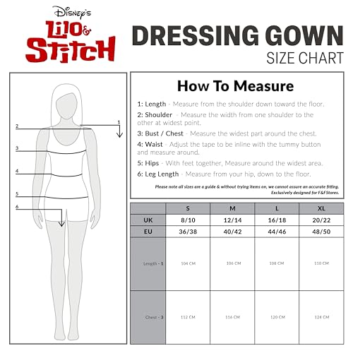 Disney Ladies Dressing Gowns Fleece Hooded Women's Robes Stitch Gifts (Blue, L)