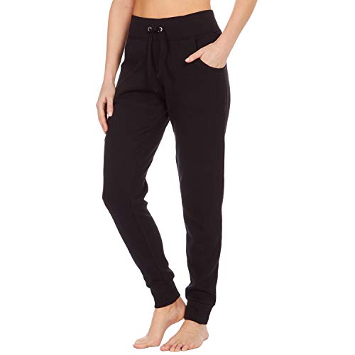 Metzuyan Ladies Womens Cotton Jog Pants Sweatpant Skinny Casual Joggers Bottoms Black 10