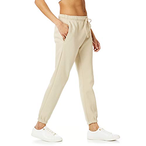 Light & Shade LSLPNT006 Women's Pastel & Brights Loungewear Sweatpants Joggers Jogging Pants Bottoms Sand