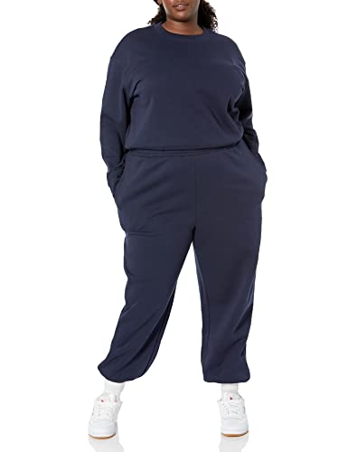 Amazon Essentials Women's Relaxed Jogger (Available in Plus Size), Navy, S