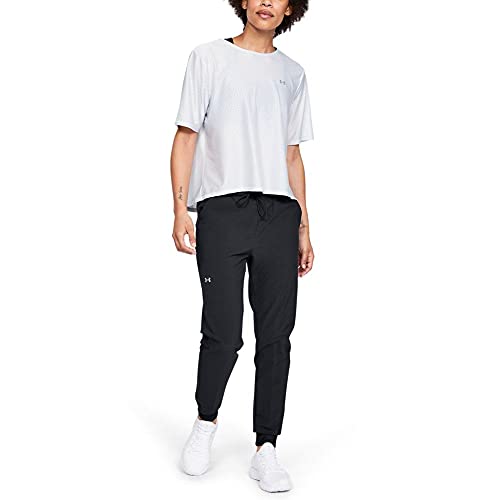 Under Armour Women's UA Armour Sport Woven Pant, women's comfortable tracksuit bottoms, jogger bottoms with tapered leg