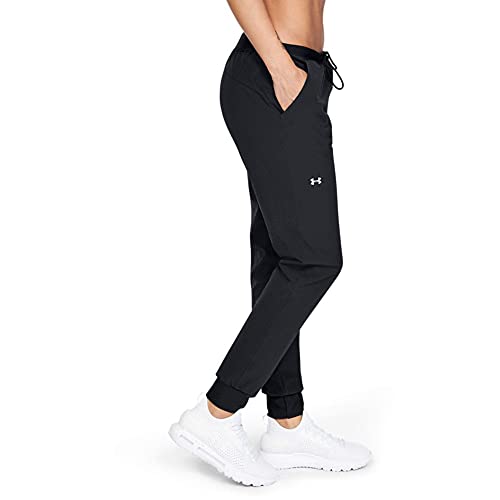 Under Armour Women's UA Armour Sport Woven Pant, women's comfortable tracksuit bottoms, jogger bottoms with tapered leg
