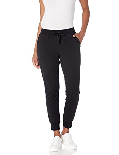 Amazon Essentials Women's Fleece Jogging Trouser (Available in Plus Size), Black, S