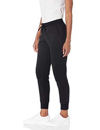 Amazon Essentials Women's Fleece Jogging Trouser (Available in Plus Size), Black, S