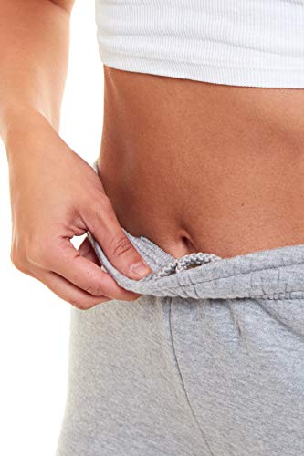 Habigail Womens Casual Fleece Jogging Joggers Tracksuit Bottoms Ladies Jog Pants Sport Gym Drawstring Loungwear (Grey Marl, Medium)