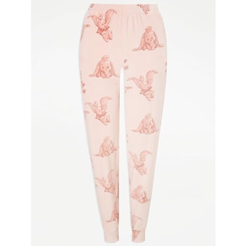 K Collection Ladies Ex Store Velour Pyjamas - Warm Fleece Soft PJs for Women - Loungewear Nightwear - Assorted Designs - Sizes 4-22 (8-10, Dumbo)