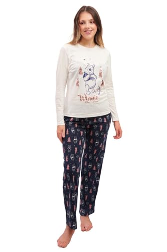Ex High Street Brand Winnie the Pooh Pyjamas for Women, Cotton Pjs for Women Sets Ladies Pyjamas Lounge Wear Sets for Women UK 4-22 Disney Gifts for Women
