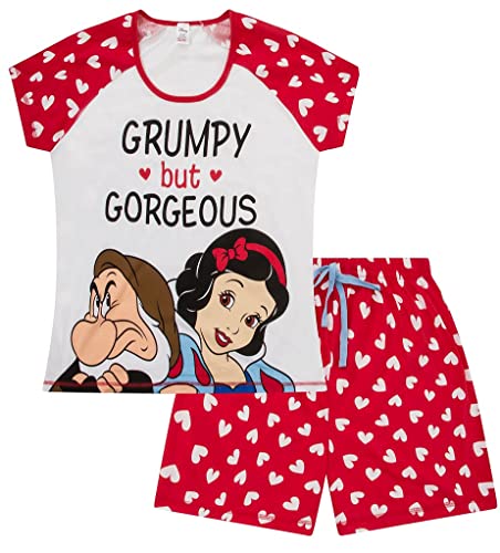 Disney Snow White Dwarfs Grumpy But Gorgeous Ladies Short Cotton Pyjamas (12-14)