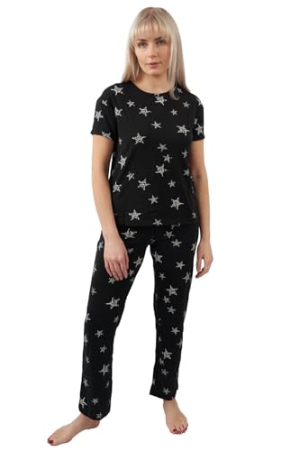 Ex M&S Long Sleeve Pyjamas for Women, Ladies Check Print Pure Cotton Pjs Set Loungewear UK 6-36 Pink