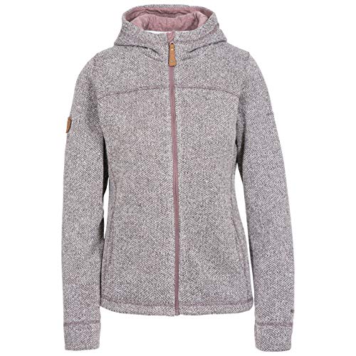 Trespass Women's Reserve Warm Microfleece Jacket With Hood 260gsm, Dusty Heather, S UK
