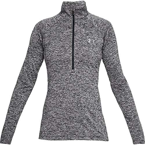 Under Armour Women Tech 1/2 Zip Twist, Light and breathable warm up top, zip up top With anti-odour technology