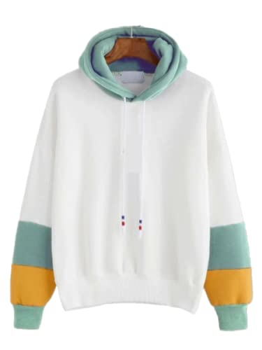 White Hoodies for Women Uk - Women's Hoodies - Sweatshirts for Women Uk - Gifts for Women - Essentials Hoodie Womens Clothes - Sweater for Women - Womens Fleece - Oodies for Women - Long Sleeves Hoodi