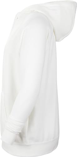 NIKE Women's Nk Flc Park20 Po Hoodie Sweatshirt, White/Wolf Grey, M UK