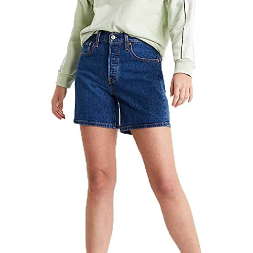 Levi's Women's 501® Mid Thigh Shorts Denim Shorts, Salsa Charleston Shadow, 29W