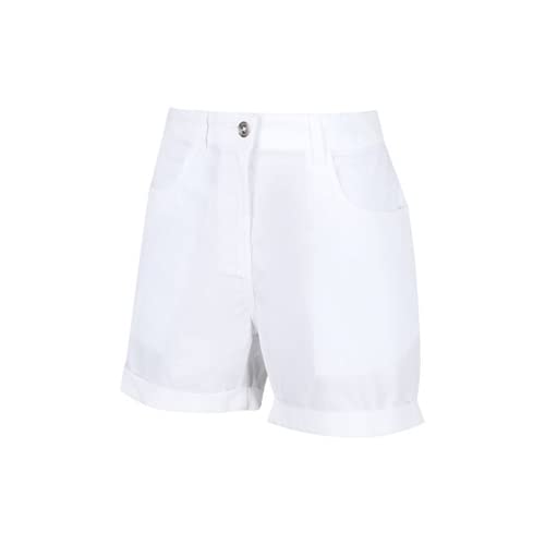 Regatta Women's Pemma Casual Shorts, White, 12 UK