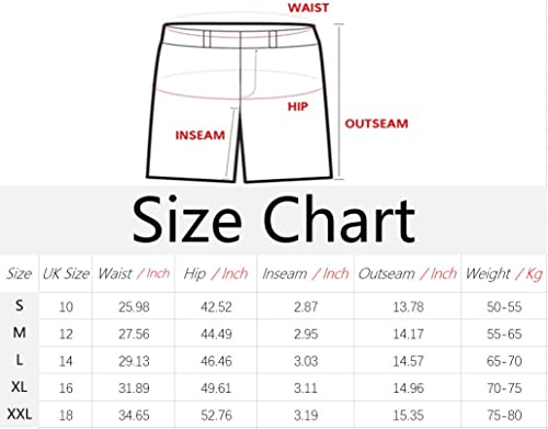 comefohome Womens Drawstring Shorts Summer Cotton Elastic Waist Solid Color Casual Shorts UK with Pockets Black L