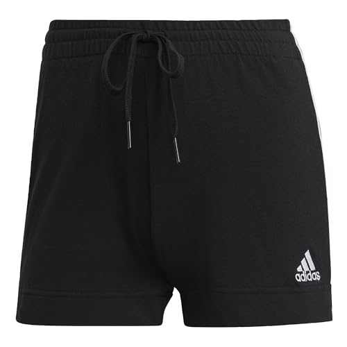 adidas Women's Essentials Slim Shorts, Black/White, S