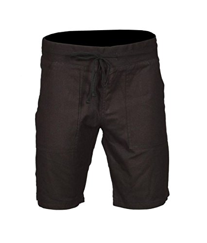 SiXsigma Sports Ladies Women Cotton Shorts Summer Beach Casual Lounge Wear 10 12 14 18 16 Bottom Chinos (16, Black)