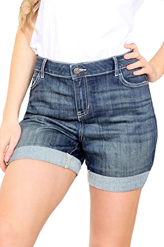 Ex High Street Brand Summer Denim Shorts for Women, High Waist Shorts Women Jeans Short Holiday Essentials Womens Clothes UK 6-22 Ladies Denim Shorts
