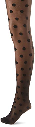 Penti Trendy 30 Den Big Dots Women Tights - Black - L/XL