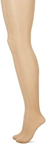 Charnos Womens 7 2 Pair Pack 10 Denier Sheer Tights Ecru 14 (L)
