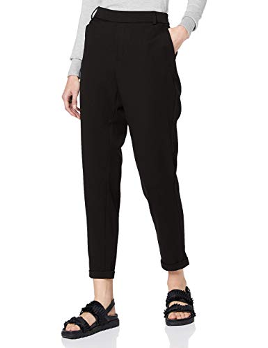Vero Moda Women's Vmmaya Mr Loose Solid Pant Noos Pants , Black (Black Black),L
