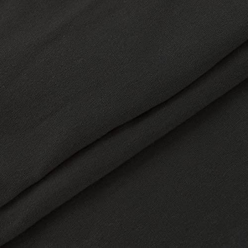 AMhomely Linen Shorts with Pockets for Women Summer Elastic Waist Drawstring Shorts Casual Beach Hotpants Fitness Yoga Shorts Loose Fit Pants UK, 01 Black, XL