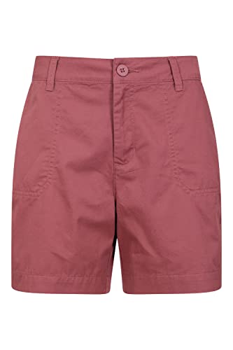 Mountain Warehouse Lakeside II Womens Shorts - Light Ladies Shorts, Durable Summer Shorts, Cosy Ladies Shorts, Cotton Shorts for Women - for Beach, Picnics Dark Pink 16