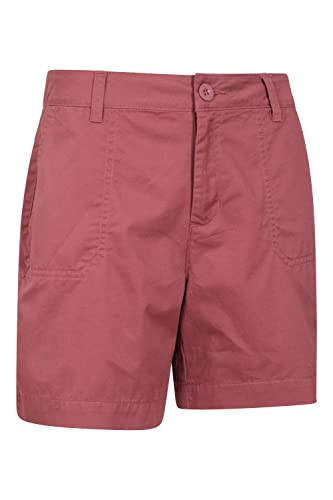 Mountain Warehouse Lakeside II Womens Shorts - Light Ladies Shorts, Durable Summer Shorts, Cosy Ladies Shorts, Cotton Shorts for Women - for Beach, Picnics Dark Pink 16