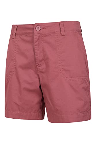 Mountain Warehouse Lakeside II Womens Shorts - Light Ladies Shorts, Durable Summer Shorts, Cosy Ladies Shorts, Cotton Shorts for Women - for Beach, Picnics Dark Pink 16
