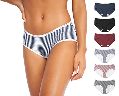 Crosshatch Women Cotton Multipack Full Briefs Soft Panties Pack of 6 (8, Ariella)