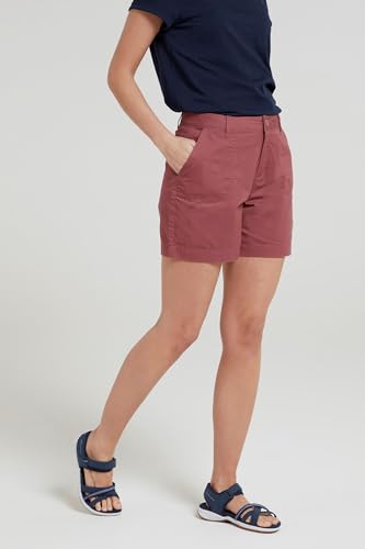 Mountain Warehouse Lakeside II Womens Shorts - Light Ladies Shorts, Durable Summer Shorts, Cosy Ladies Shorts, Cotton Shorts for Women - for Beach, Picnics Dark Pink 16