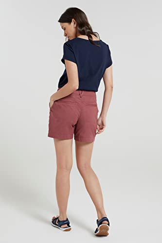 Mountain Warehouse Lakeside II Womens Shorts - Light Ladies Shorts, Durable Summer Shorts, Cosy Ladies Shorts, Cotton Shorts for Women - for Beach, Picnics Dark Pink 16