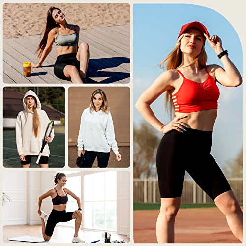 GIMDUMASA Gym Shorts for Women UK Cycling Shorts Ladies High Waist Black Yoga Shorts Tummy Control with Pockets for Cycle Biker Shorts Workout Running Sports Activewear Fitness