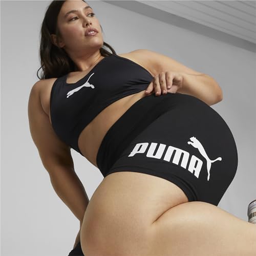 PUMA Women's Ess 7" Logo Short Leggings Tights, Puma Black, XS UK
