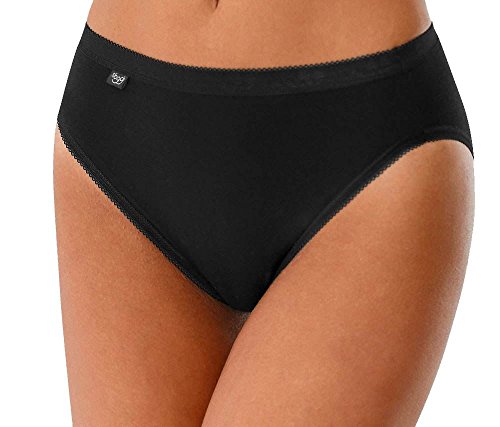 Sloggi Women's Basic+ Tai 3 Pack Brief, Black, 16 UK
