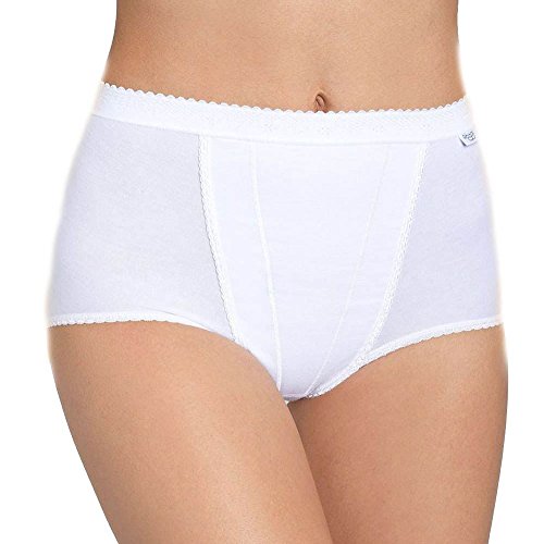 Sloggi Women's Maxi 2 Pack Control Knickers, White, 20 UK