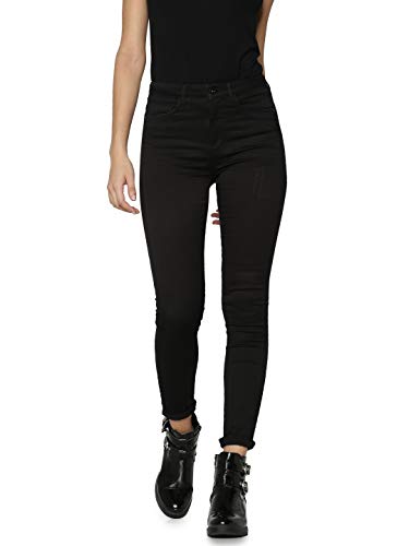 ONLY Women's Royal High Sk Jeans 600 Jeans, Black Noos, L / 32L