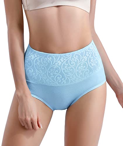 YOULEHE Women's High Waist Knickers Ladies Cotton Briefs Underwear Full Coverage Soft Breathable Panties Multipack (8 Pack-H01, M)
